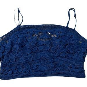 Free People Blue Bralette Top